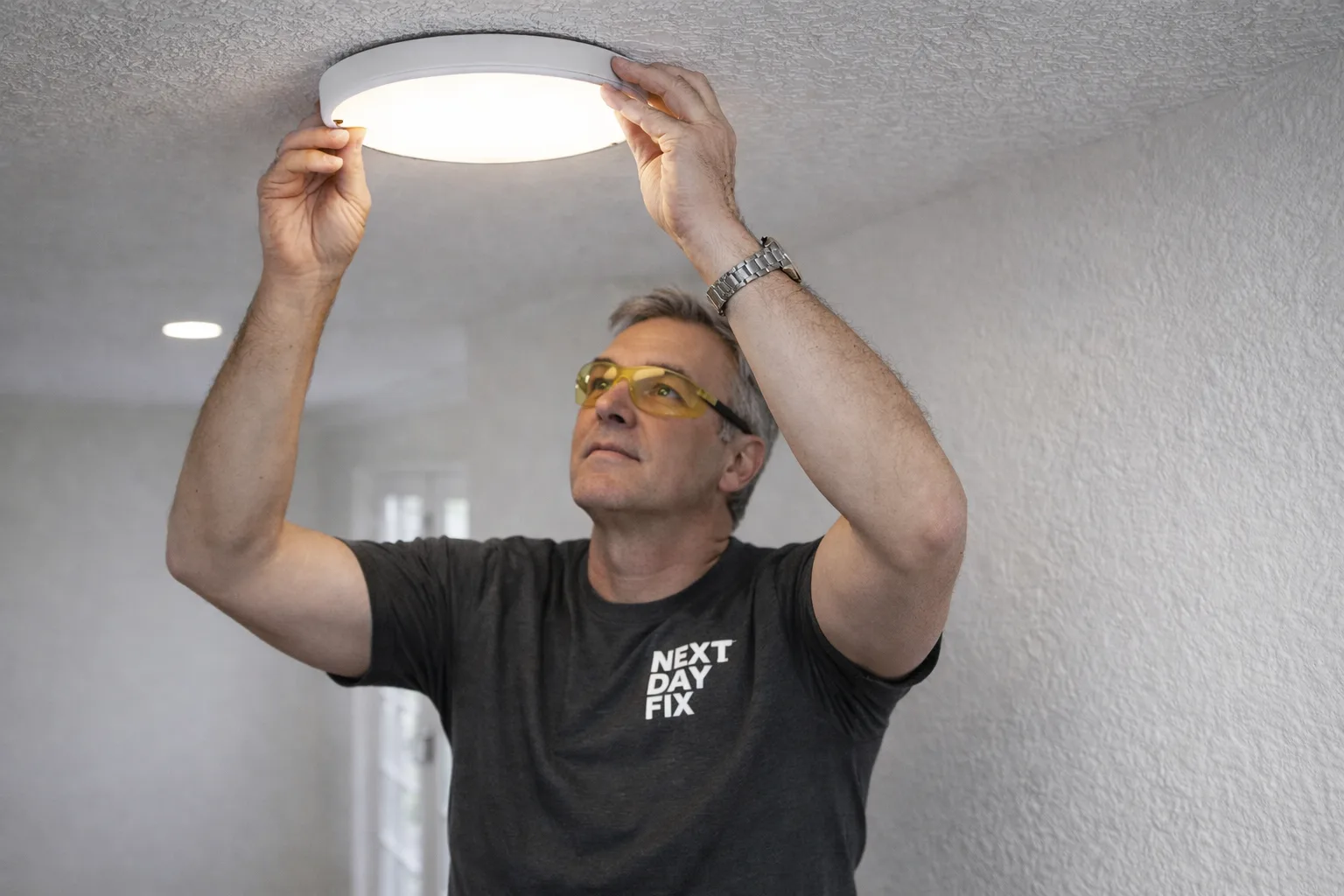 Light fixture installation in Stockton CA